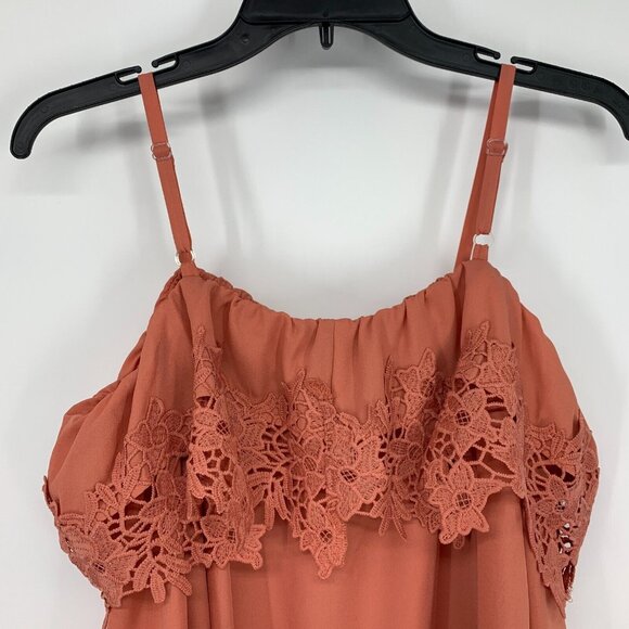 Fortune & Ivy Top Clarabeth Cold Shoulder Blouse Embroidered NWT - Picture 9 of 10